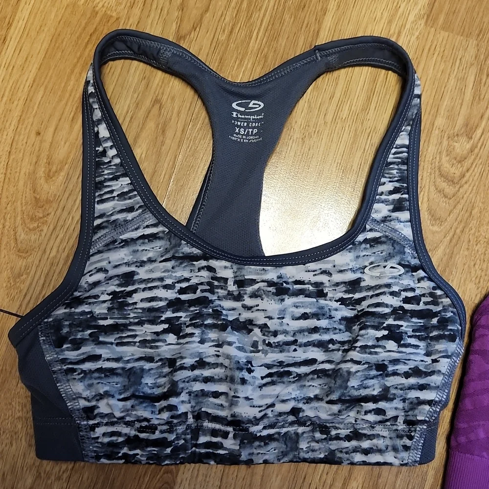Lot of 2 Champion XS sports bras.